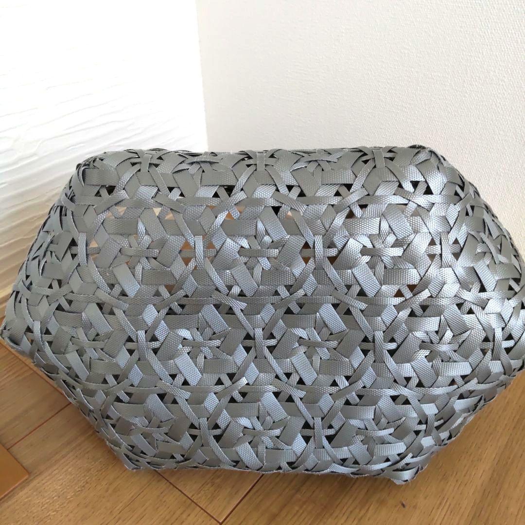 jollies　グレー プラかごバッグ　インナーバック付