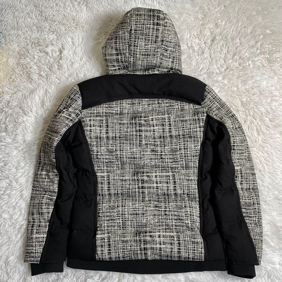 ウノピゥウノウグァーレトレ ダウンジャケット ツイード 袖リブ