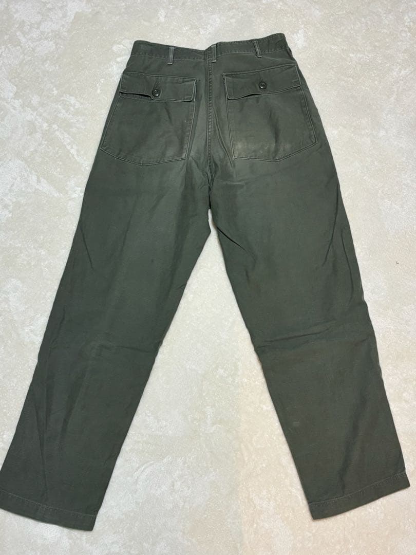 60s US ARMY ベイカーパンツ OG107 コットンサテン