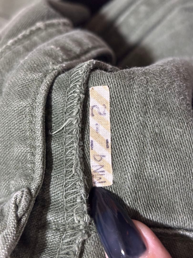 60s US ARMY ベイカーパンツ OG107 コットンサテン