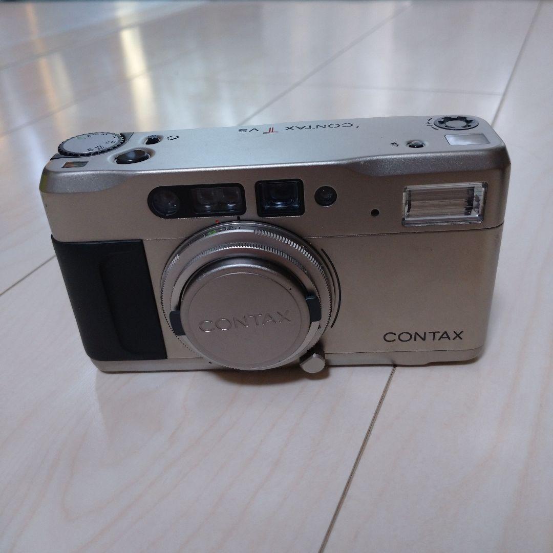 CONTAX TVS シルバー フィルムカメラ ケース付き