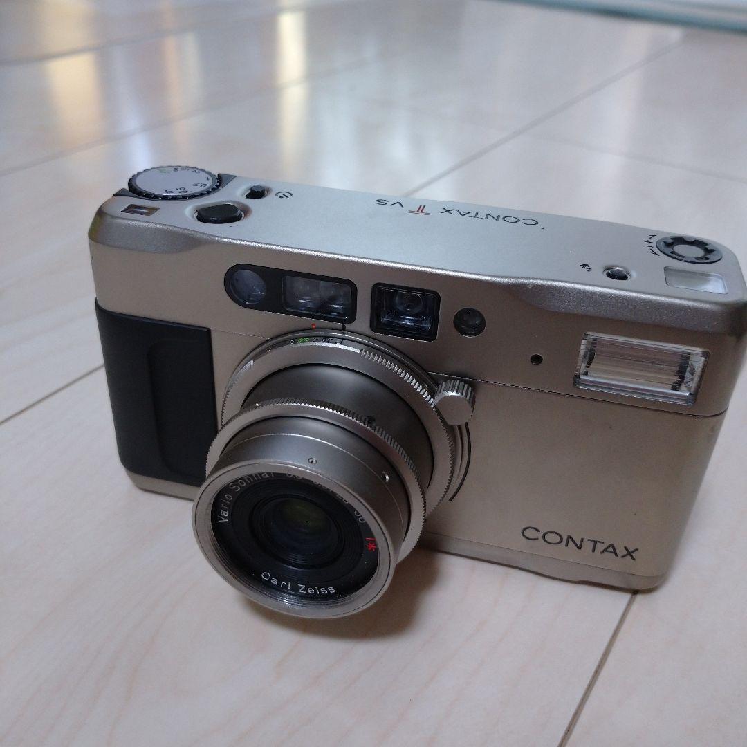 CONTAX TVS シルバー フィルムカメラ ケース付き