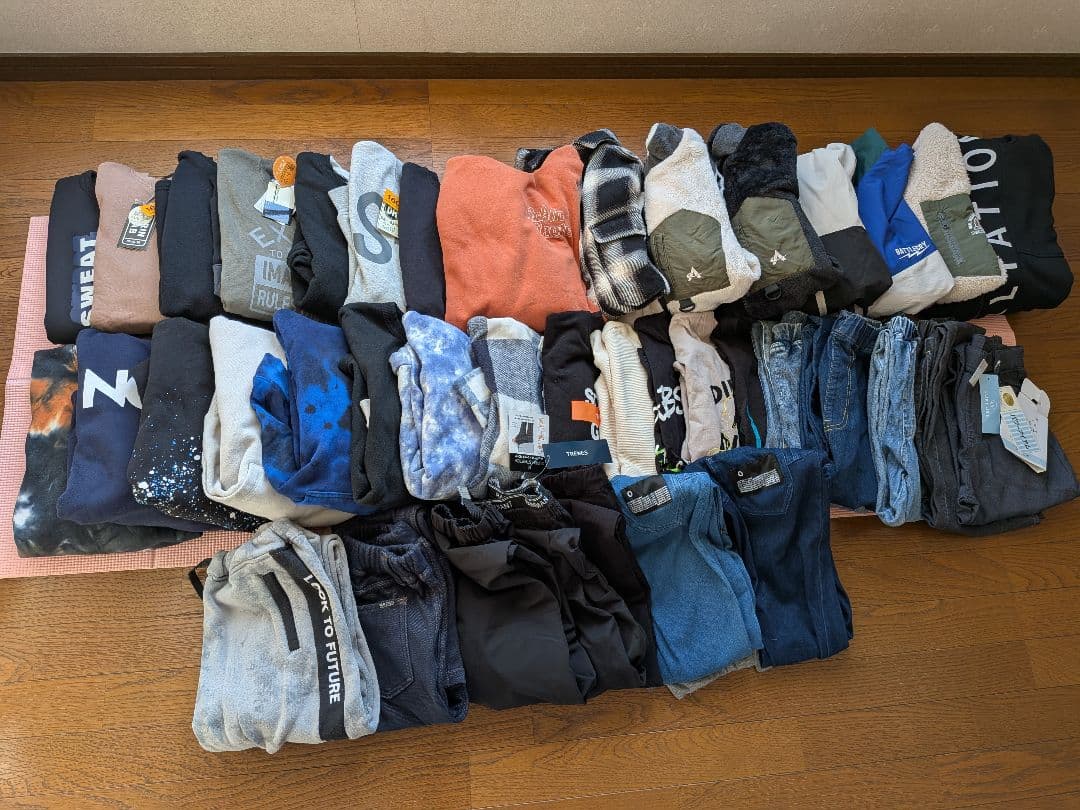 【新品未使用あり】まとめ売り　男の子　冬物　160cm　40点