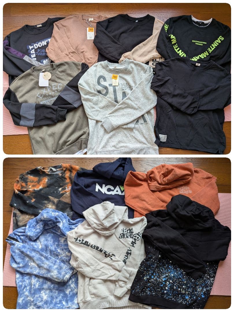 【新品未使用あり】まとめ売り　男の子　冬物　160cm　40点