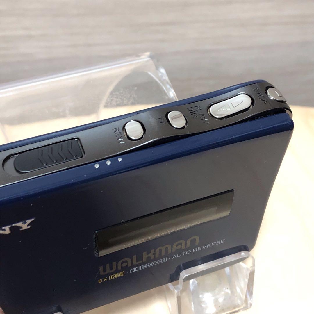 SONY WALKMAN WM-EX70 ブルー テープ再生可能 現状渡し品