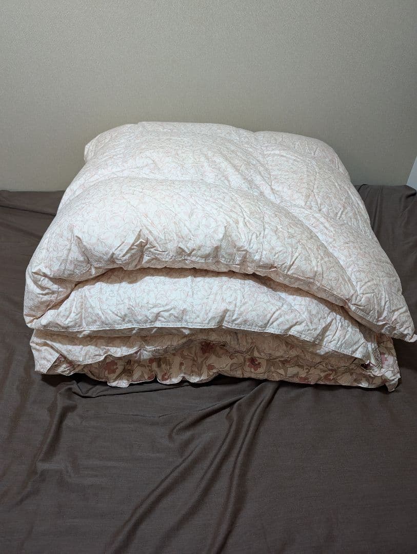 羽毛布団 羽毛1.9kg ダブル 190cm x 210cm 暖かさ最高レベル