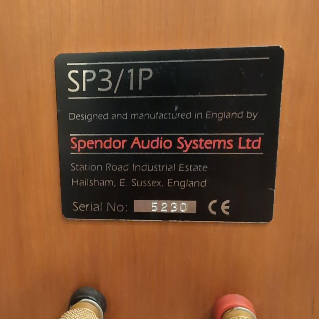 オーディオスピーカー スペンドール SP3/1P 2本　説明書付き