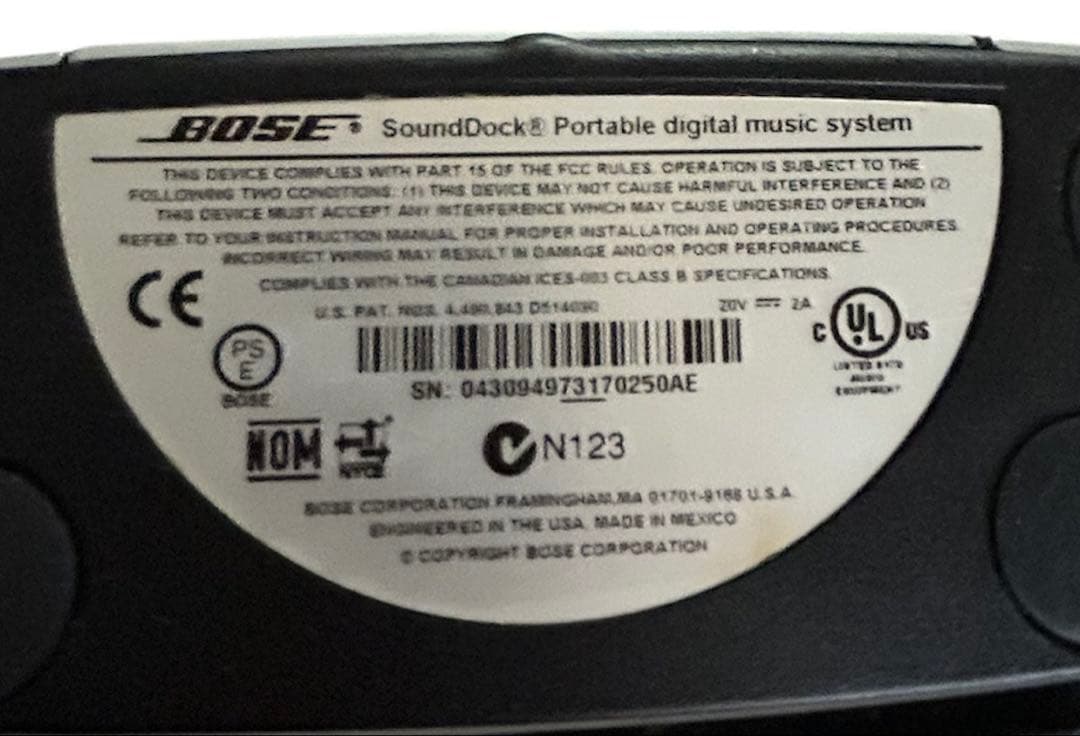 BOSE SoundDock +iPod nano第3世代