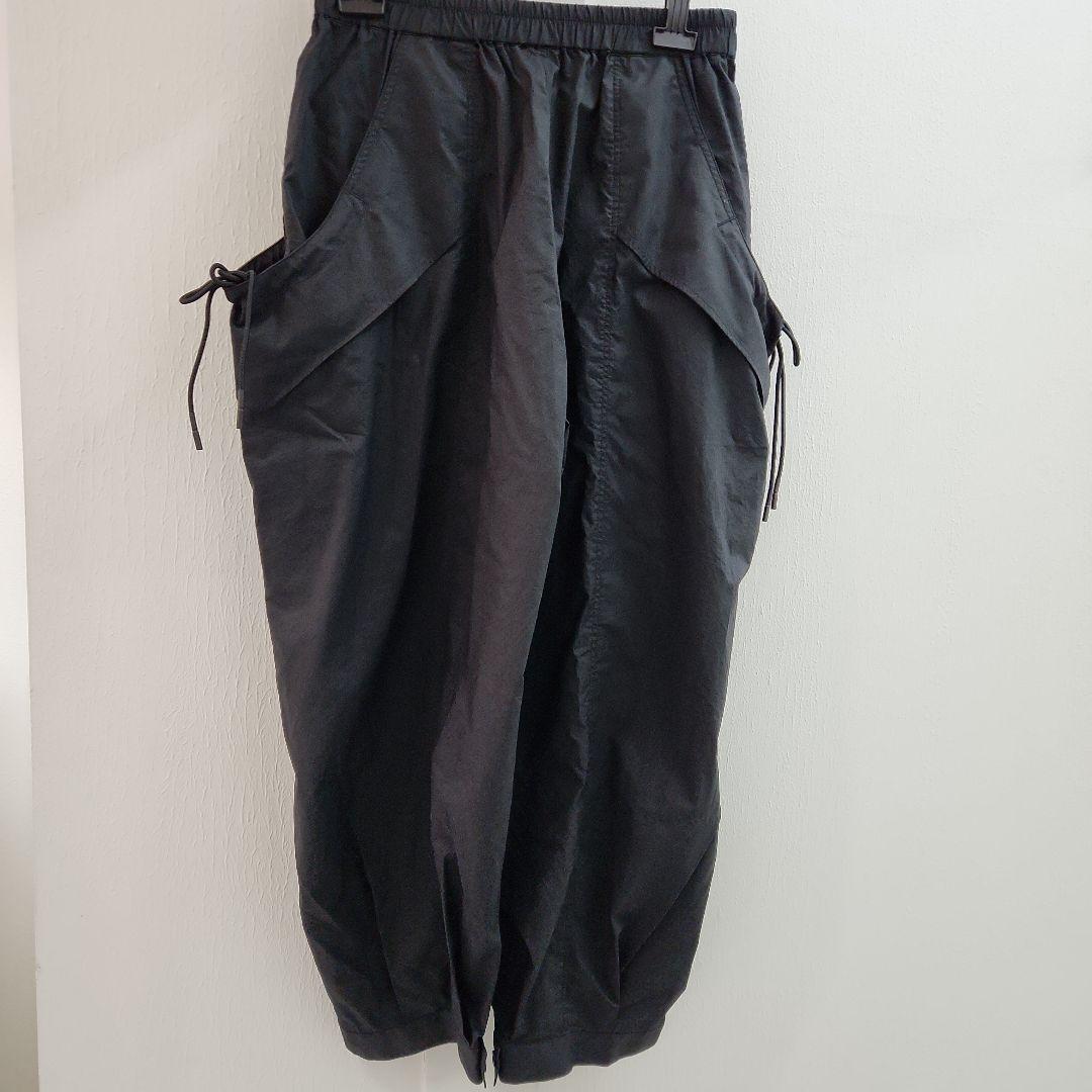 Y-3ブラックカーゴパンツ サイドビックポケット