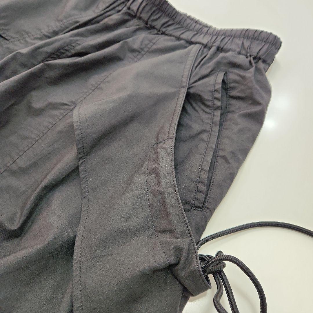 Y-3ブラックカーゴパンツ サイドビックポケット