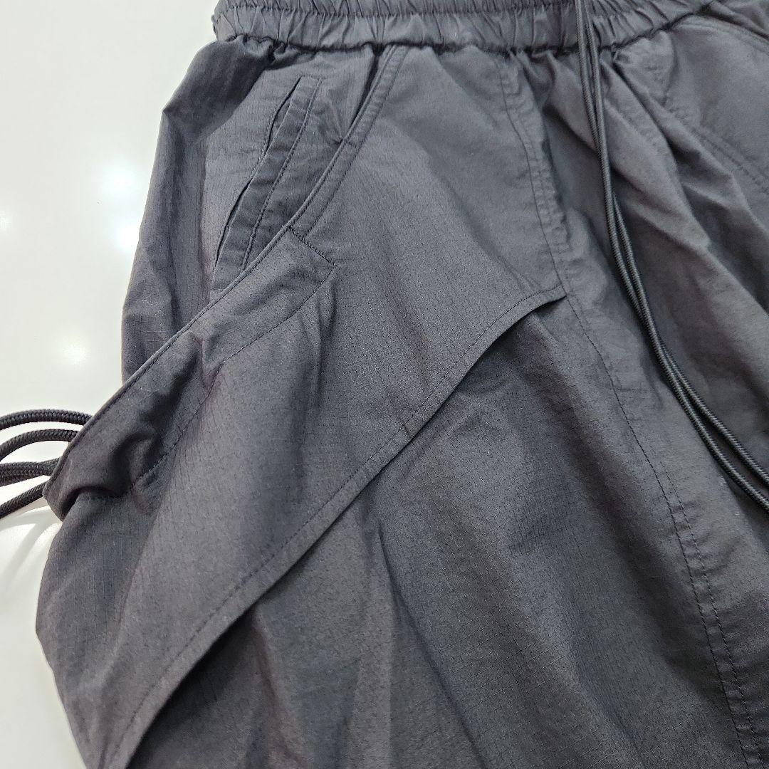 Y-3ブラックカーゴパンツ サイドビックポケット