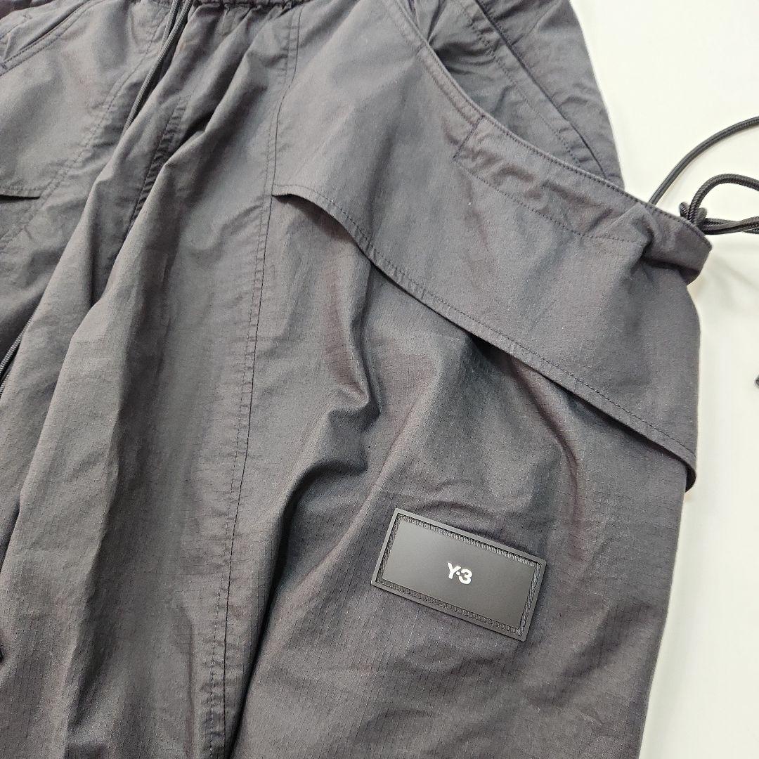 Y-3ブラックカーゴパンツ サイドビックポケット