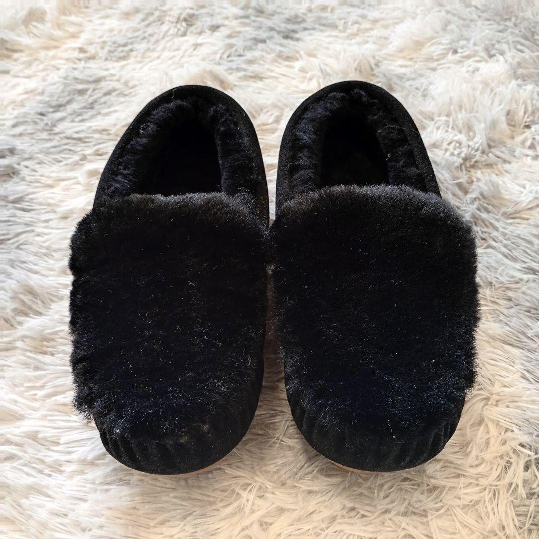 未使用品 EMU Australia エミュ ムートン モカシン 黒 ケアンズ