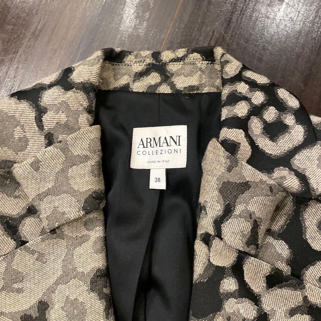 お値下げ‼️ARMANI COLLEZIONI レオパード柄 ジャケット 38
