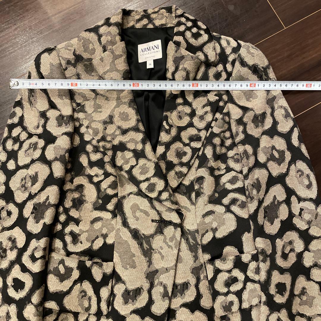お値下げ‼️ARMANI COLLEZIONI レオパード柄 ジャケット 38