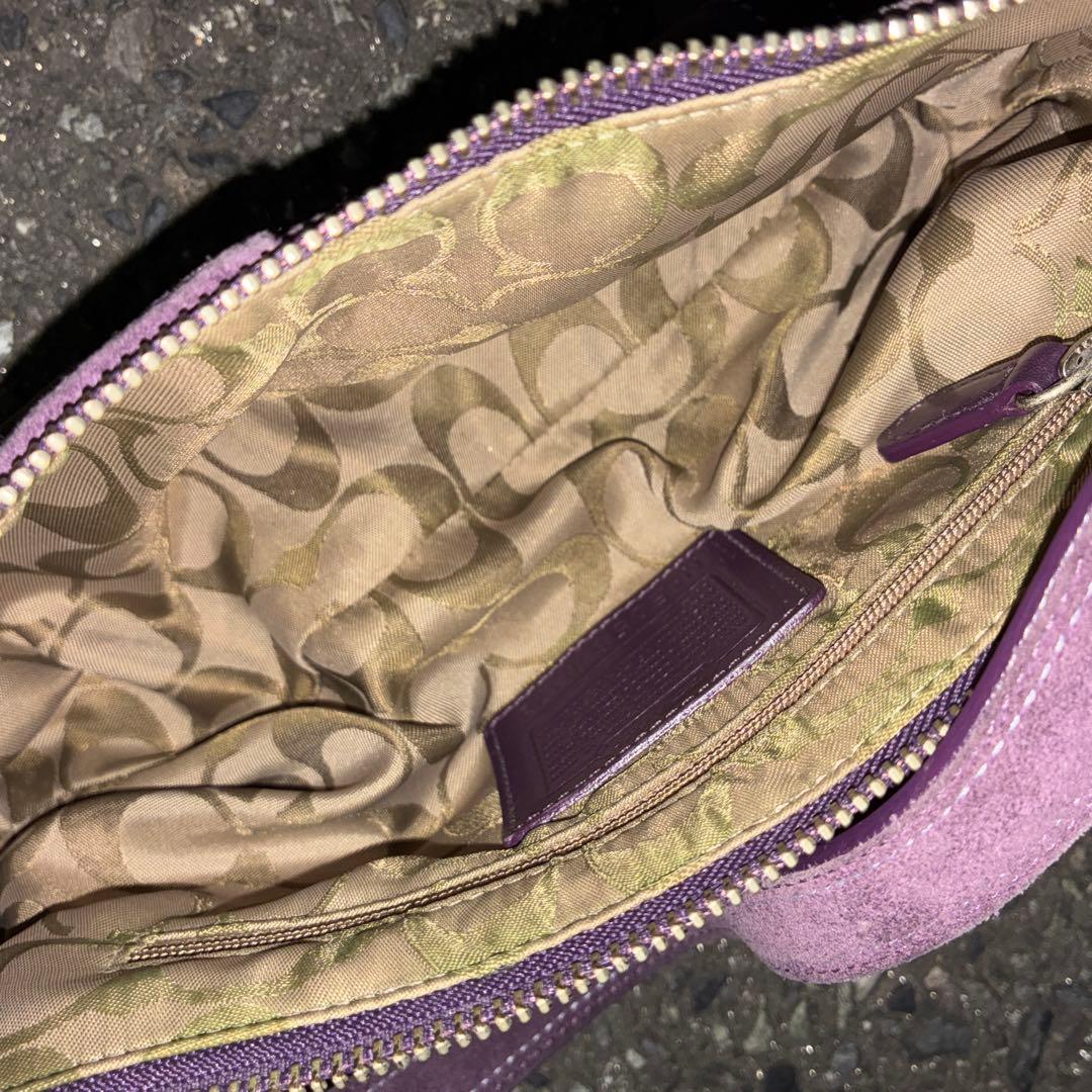 r*様 00's archive old coach suède hand ba