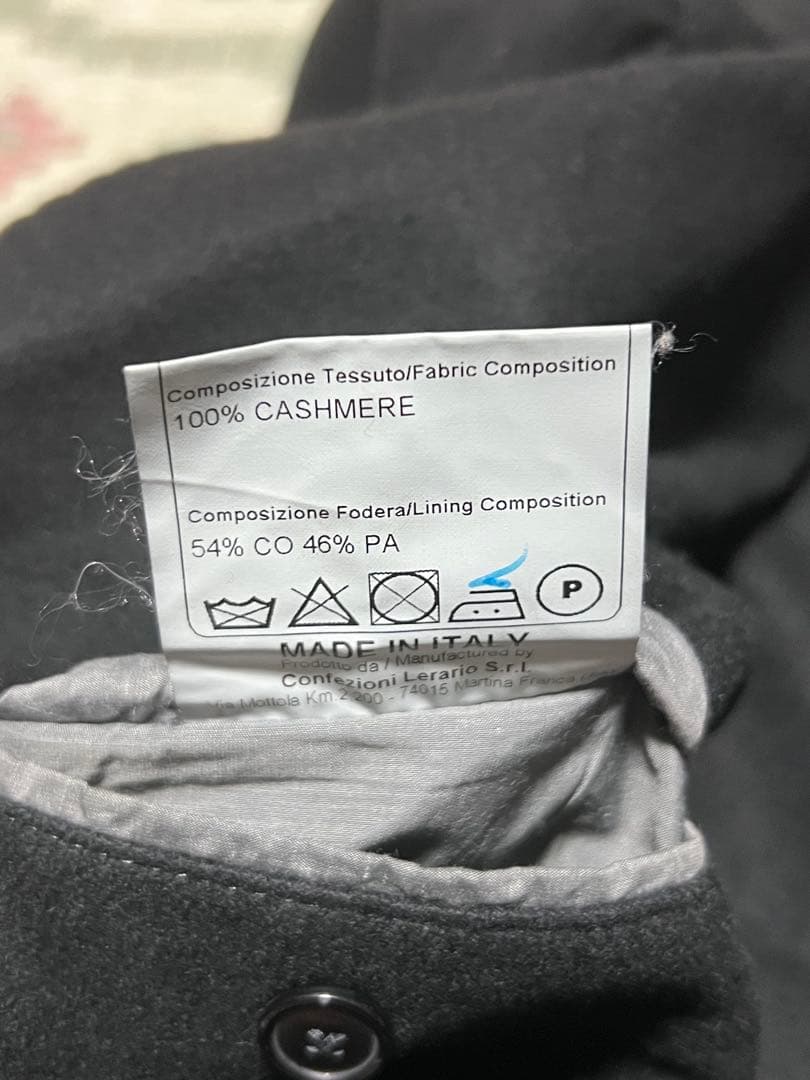 美品タリアトーレ黒 カシミヤ100%ジャケット 50サイズ TAGLIATORE