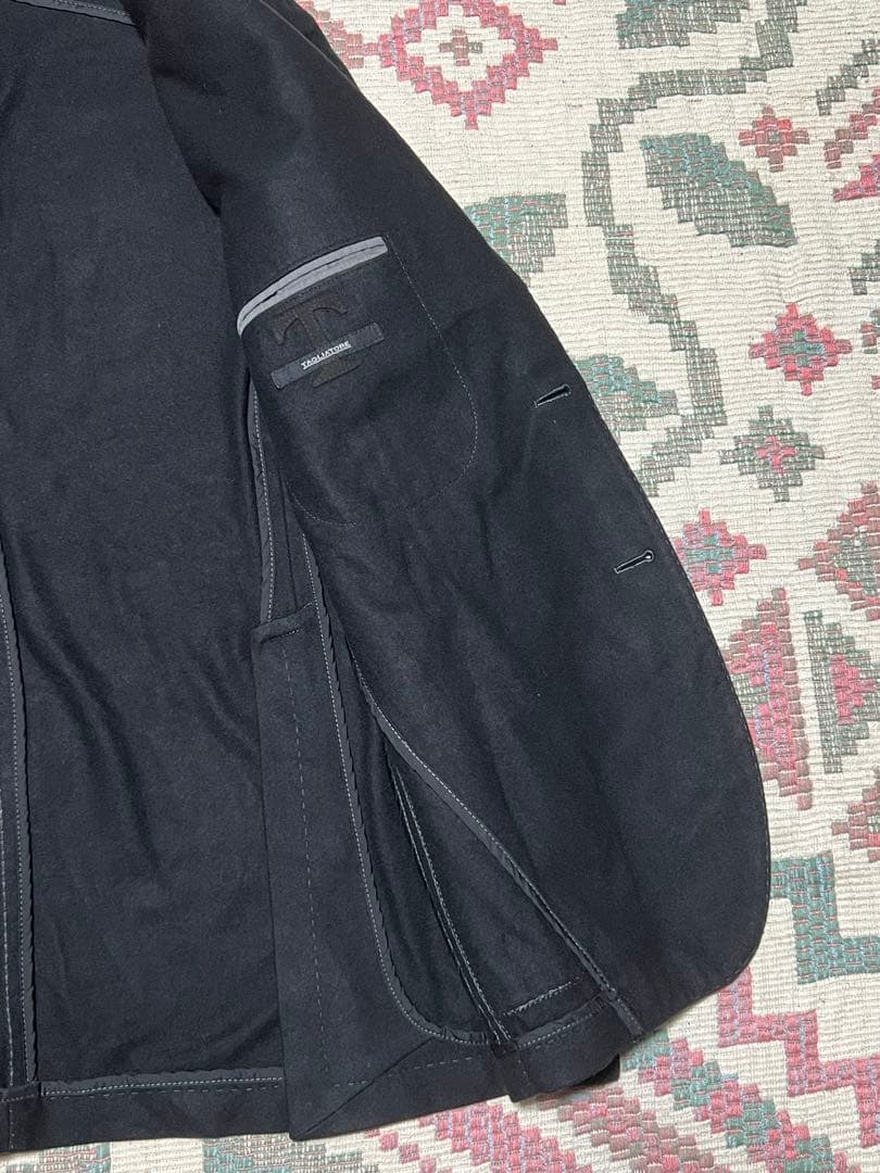 美品タリアトーレ黒 カシミヤ100%ジャケット 50サイズ TAGLIATORE