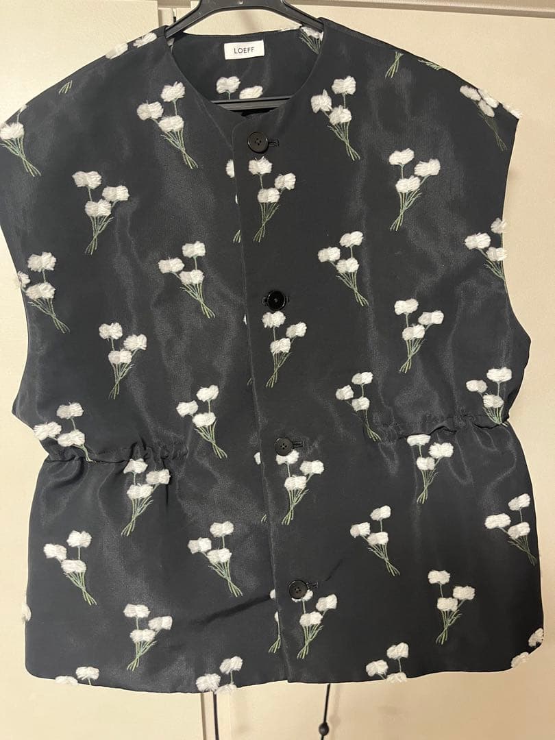 ロエフ LOEFF ワタスゲジャガード ジレ