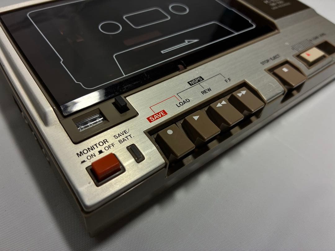動作品　NEC PC-2081 データレコーダー　カセットプレーヤー