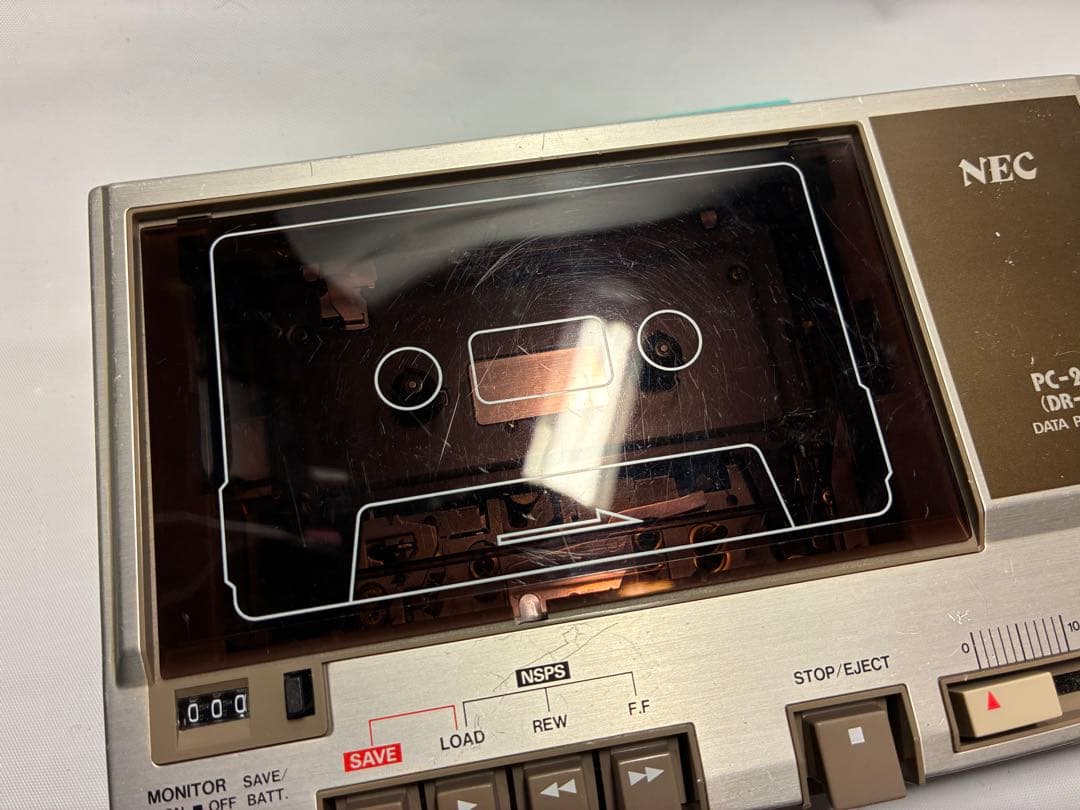 動作品　NEC PC-2081 データレコーダー　カセットプレーヤー