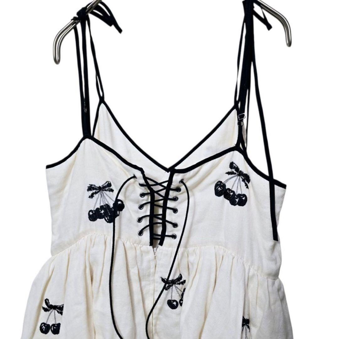 【新品未使用】Tanaka Daisuke black cherry dress