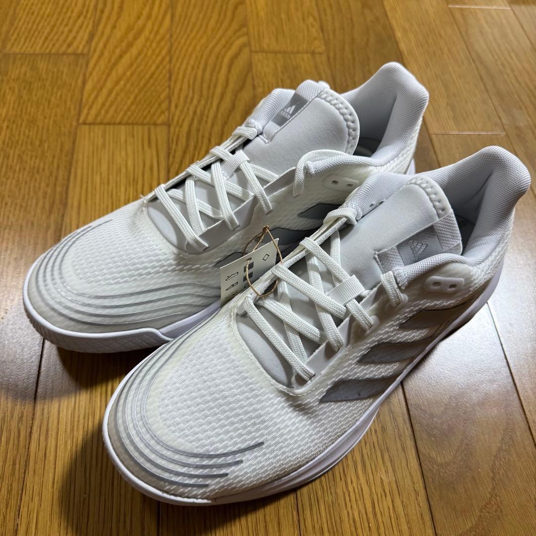 【レディース】adidas バレーボールシューズ ホワイト 26.5㎝