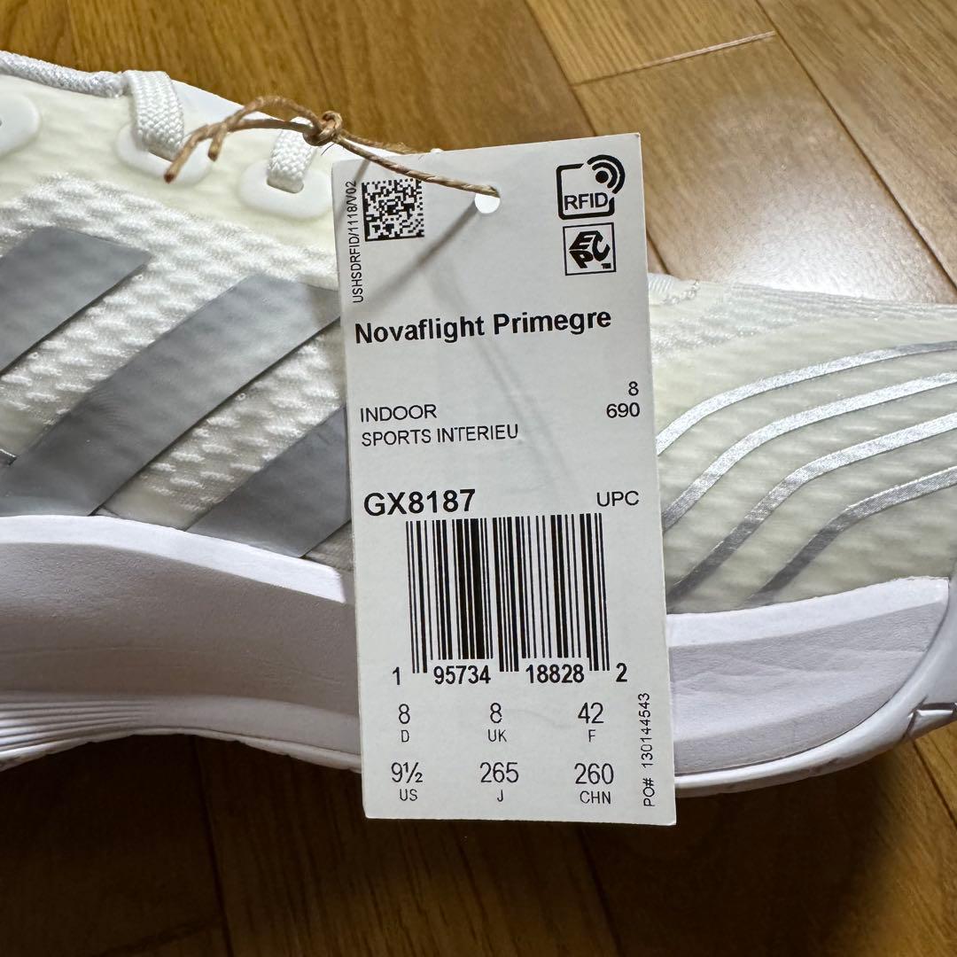 【レディース】adidas バレーボールシューズ ホワイト 26.5㎝