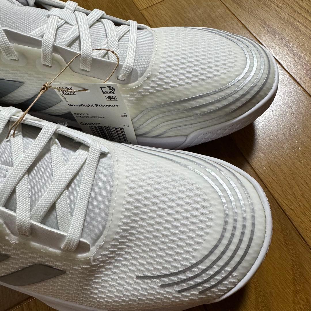 【レディース】adidas バレーボールシューズ ホワイト 26.5㎝