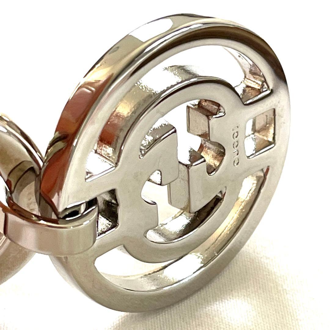 GUCCIインターロッキングG キーリング　美品