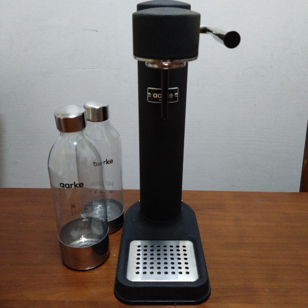 aarke 炭酸水メーカー ブラック ボトル2本付き