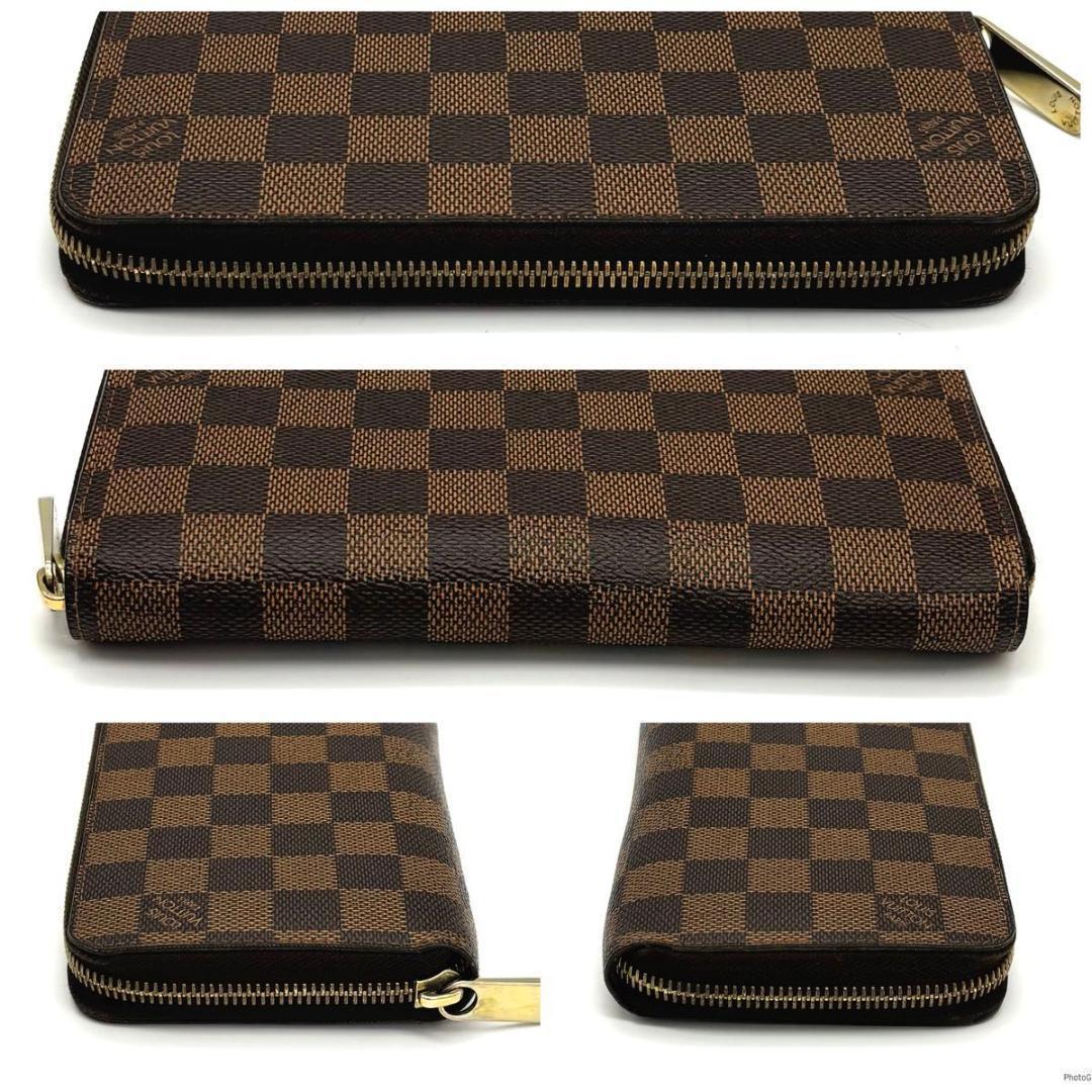 【超美品】ルイヴィトン ジッピーウォレット ダミエ ラウンドファスナー 長財布