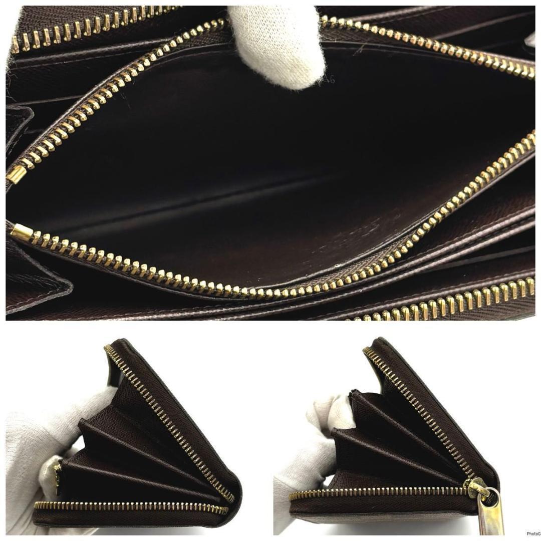 【超美品】ルイヴィトン ジッピーウォレット ダミエ ラウンドファスナー 長財布