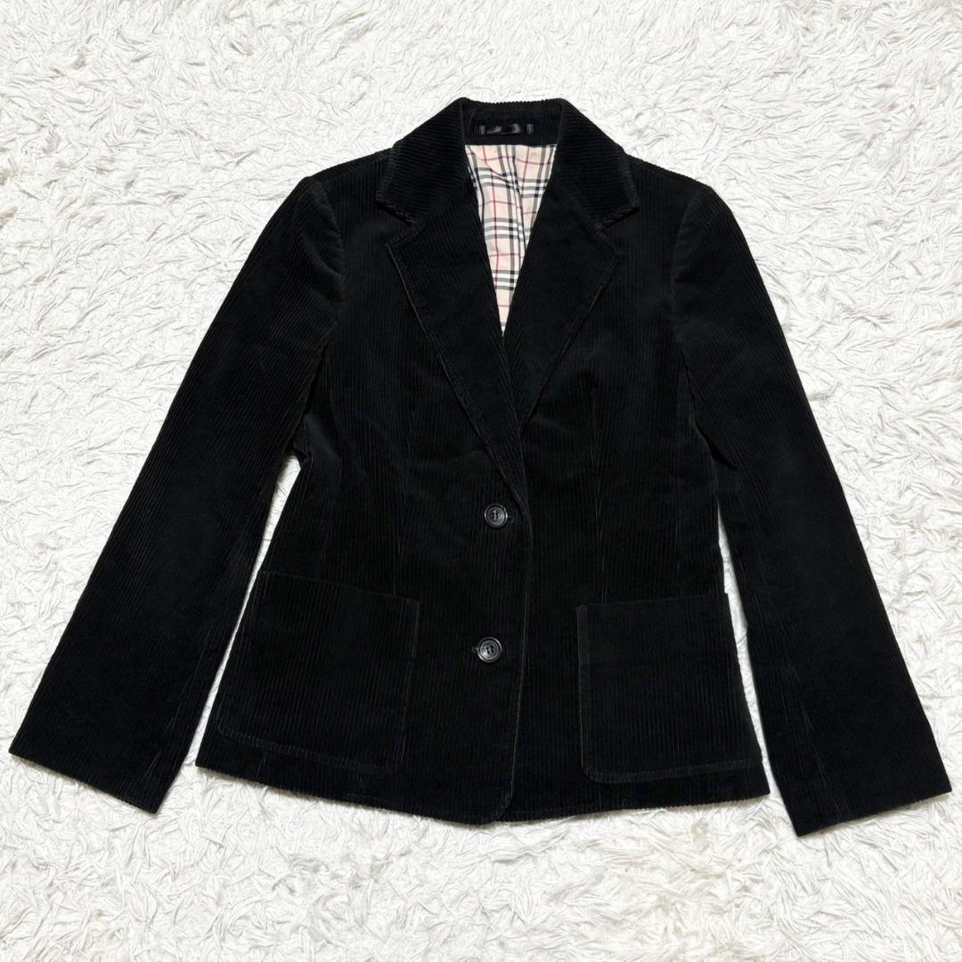 極美品 バーバリー ロンドン テーラードジャケット コーデュロイ ノバチェック