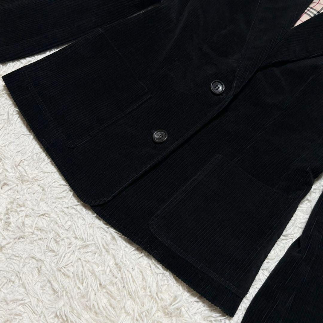 極美品 バーバリー ロンドン テーラードジャケット コーデュロイ ノバチェック