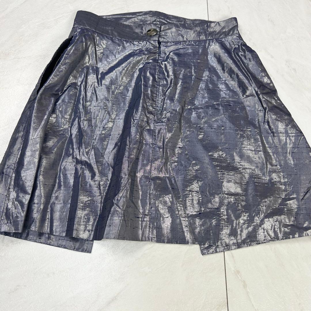 極美品 ヴィヴィアン ウエストウッド 変形 セットアップ メタリック 光沢感