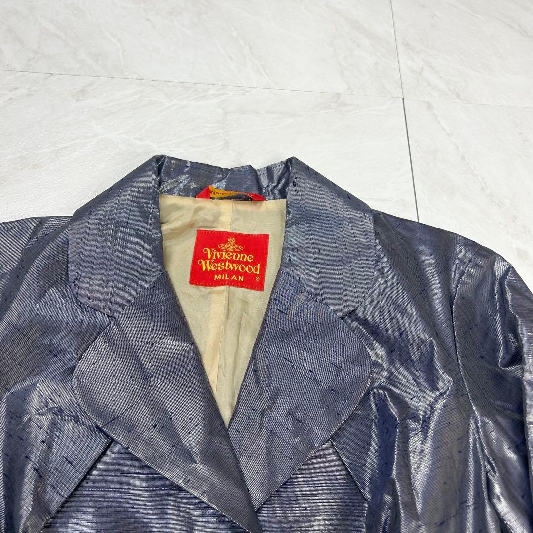 極美品 ヴィヴィアン ウエストウッド 変形 セットアップ メタリック 光沢感