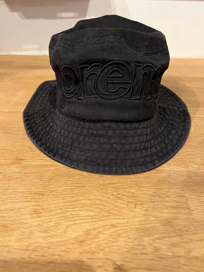 Supreme Outline Crusher シュプリーム ハット 黒S/M