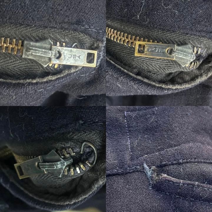 3-40s vintage US NAVY ウールセーラーパンツ ダークネイビー