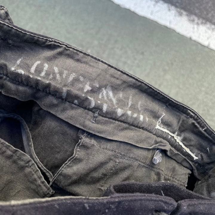 3-40s vintage US NAVY ウールセーラーパンツ ダークネイビー