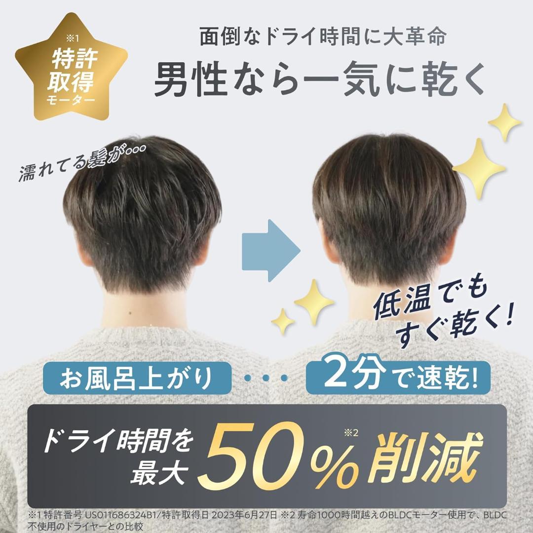 UR.SALON ドライヤー 大風量 速乾 マイナスイオン