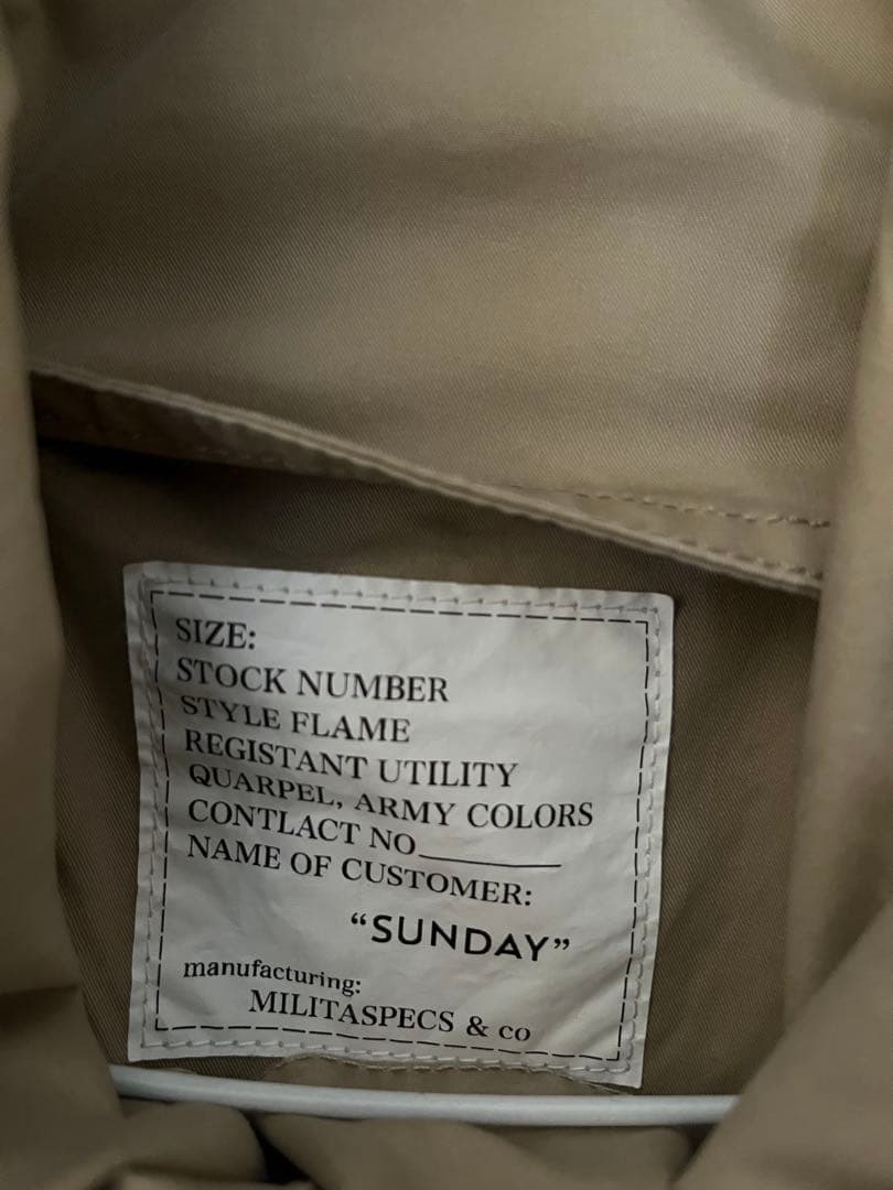 ジャケット・アウター SUNDAY m-65PARKA COAT journalstandardlux