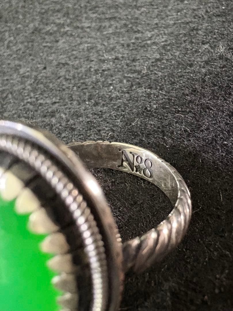 クリソプレーズのハンドメイドリング