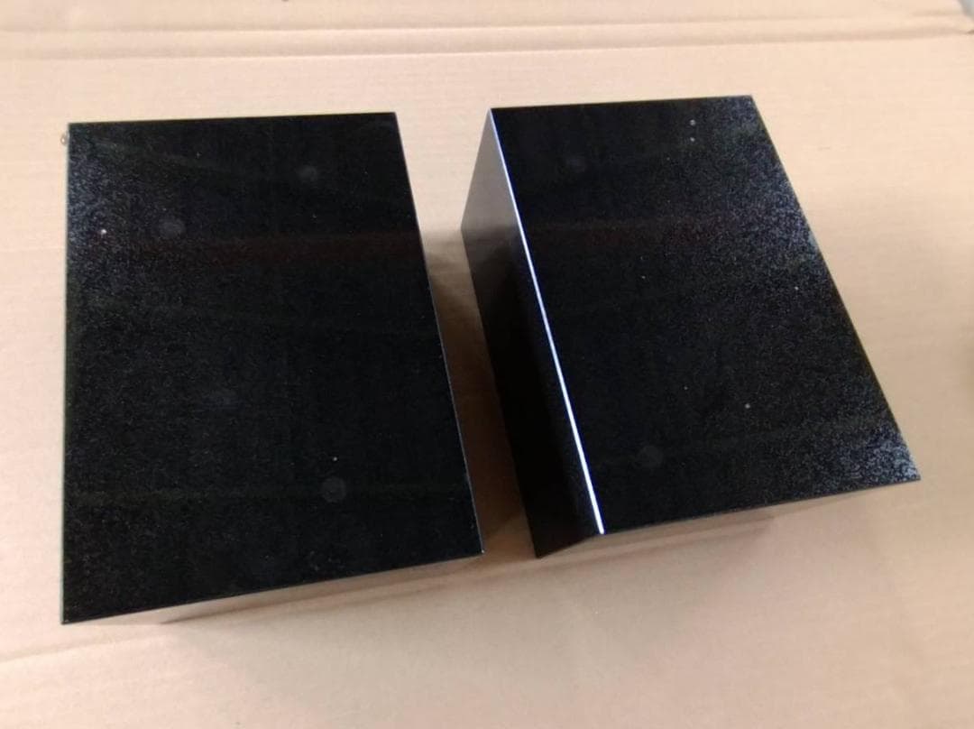 天然黒御影石 極厚オーディオボード●246×170×100● 5面磨き　ペア