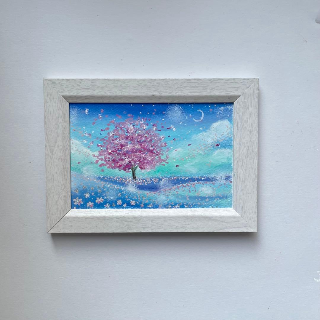 オイルパステル画　アクリル画　風景画　ご予約品　5点