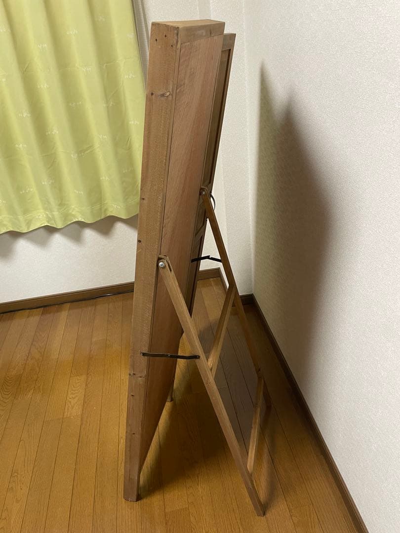 オシャレ　アンティーク調　ドアミラー　扉付き　姿見