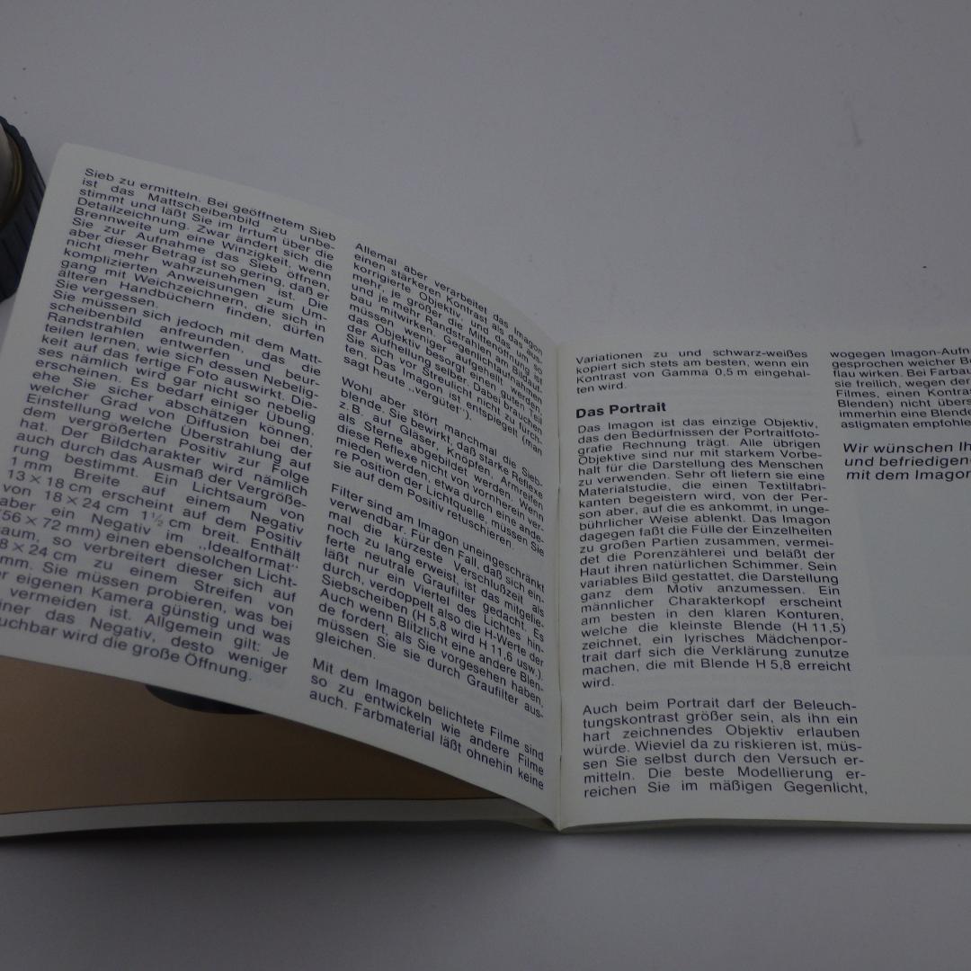 Rodenstock IMAGON レンズ説明書　中古美品