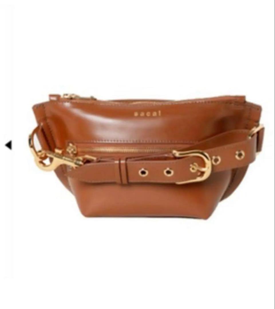 sacai ブラウン wallet pouch 訳あり品