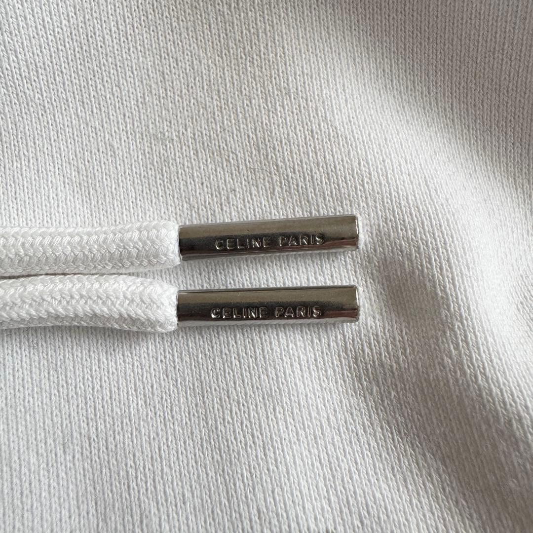専用　美品　セリーヌ　パーカー　ロゴ　ホワイト　Mサイズ　エディ期