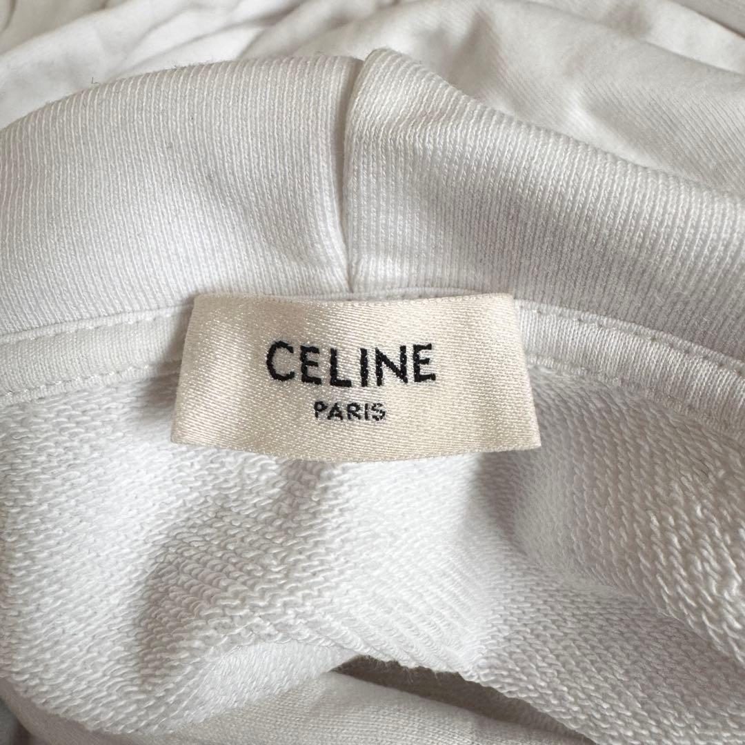 専用　美品　セリーヌ　パーカー　ロゴ　ホワイト　Mサイズ　エディ期